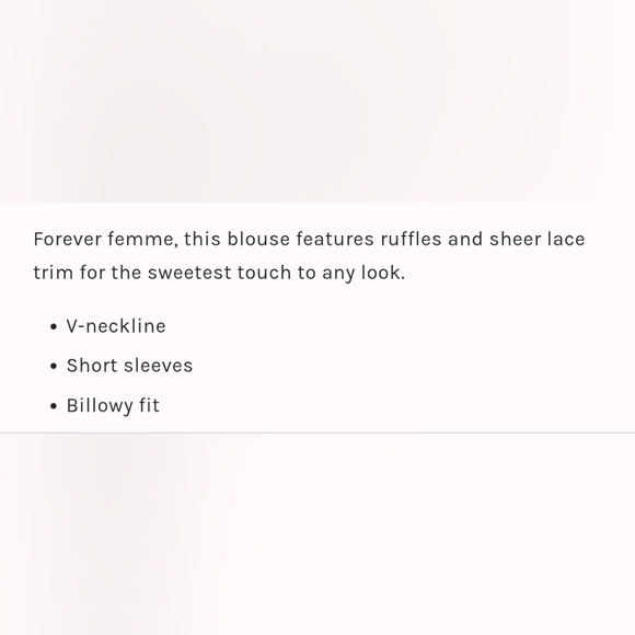 Free People Lulu Knit Boho Lace Ruffle Top - Picture 4 of 4